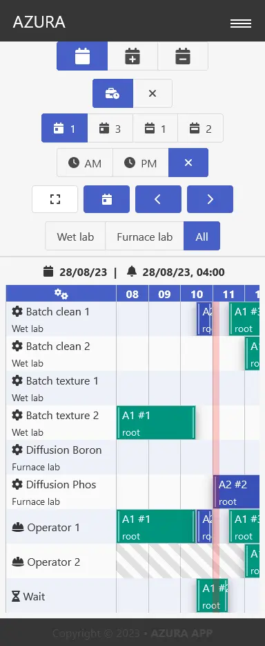 Automatically generated schedule